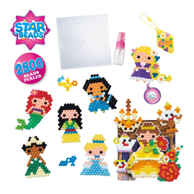 AquaBeads Disney Princess Creation Cube, Complete Arts & Crafts Bead Kit for Children - Over 2,500 Beads & Display Stand The Create Belle, Ariel, Tiana, Rapunzel and More - Image 2